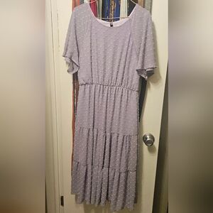 NeeSee's Swiss Dot Midi Dress